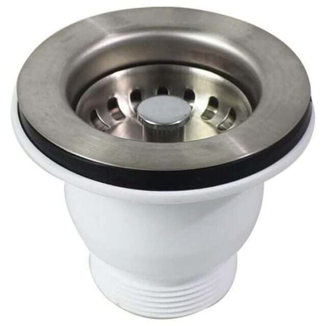 YMYNY 85 mm Abflusskorb, Küchenspülenstöpsel aus Edelstahl, 60 mm Spülbeckensieb