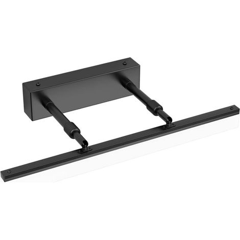 40 Cm Led-spiegelleuchte, Badezimmer-wandleuchte 585 Lm 9 W 6000 K, Ip44 Led-badezimmer-spiegelleuchte, Moderne Badezimmer-wandleuchte Mit Verstellbarem Leuchtenkopf (schwarz 40 Cm)