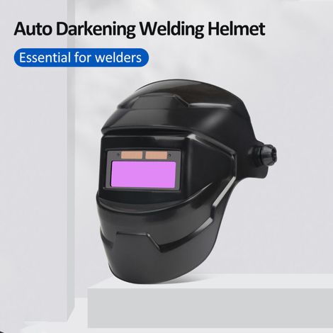 Schweißermaske Mit Hoher Sichtbarkeit, Automatischer Verdunkelung, Naturgetreue Farben, Solarbetriebener Schweißhelm (10 Schutzlinsen Im Lieferumfang Enthalten)