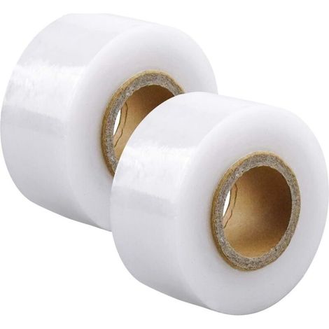 2 Stück Biologisch Abbaubares Veredelungsband 300 M X 3 Cm – Selbstklebend Zum Veredeln Von Bäumen Und Pflanzen – Elastisch Und Transparent Für Optimale Heilung