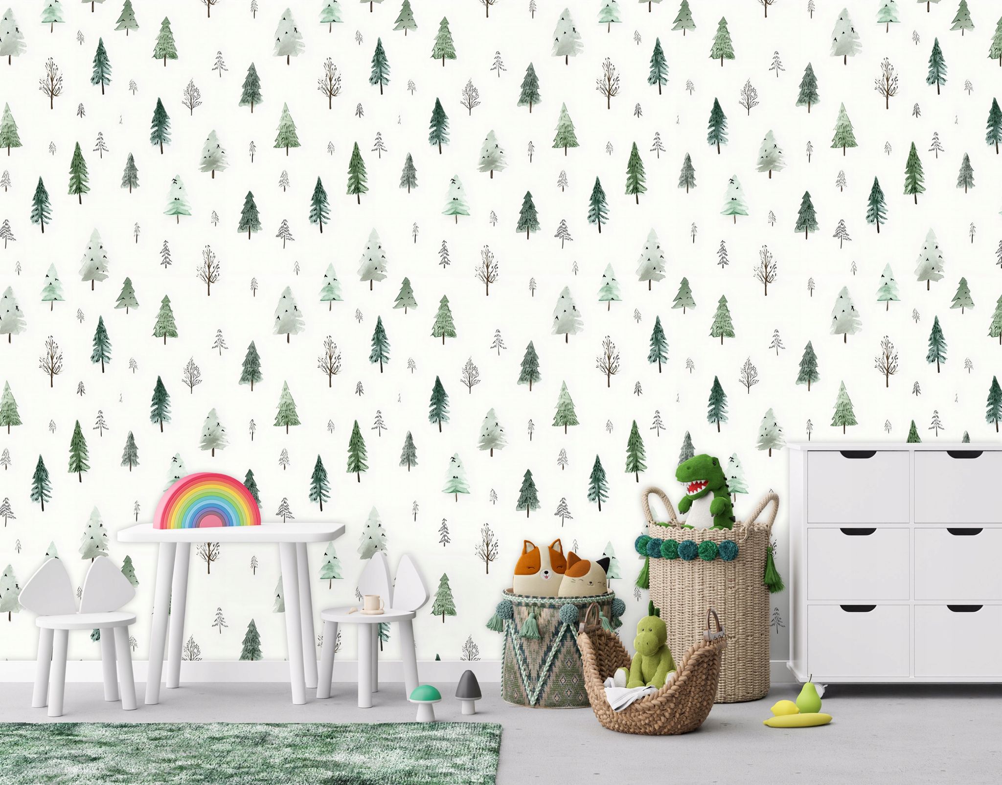 Wallarena Vliestapete Bäume Wald Für Kinderzimmer, 10 M X 50 Cm – Inkl. Kleister & Anleitung