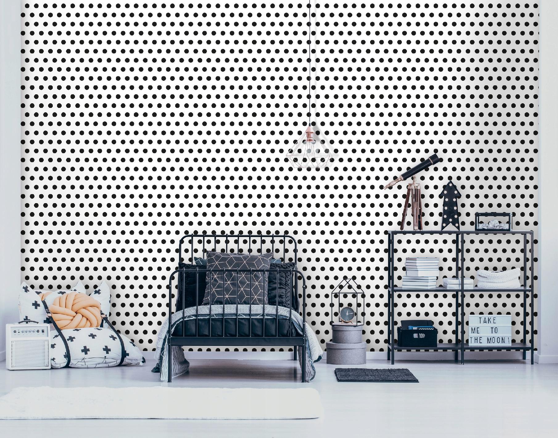 Wallarena Vliestapete Weiß Mit Punkten, Für Wohnzimmer Und Schlafzimmer, 10 M X 50 Cm – Inkl. Kleister & Anleitung