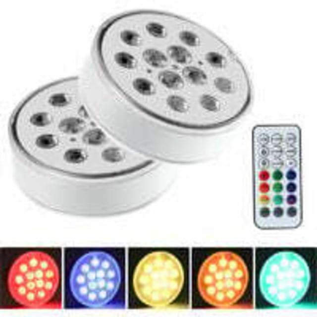 LED-Poolleuchten, 2 Stück, IP68, wasserdicht, 16 RGB-Farben, mit RF-Fernbedienung und Poollicht zur Wandmontage für
