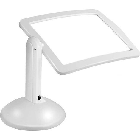 Rechteckige 3-fache Vergrößerungslupe Mit Led-beleuchtung, Ganzseitenlupe Mit Freihändiger Beleuchtung, A4-ganzseite, Für Bücher, Sehbehinderte, Senioren, Nähen, Schmuck, Lesen (1 Stück)