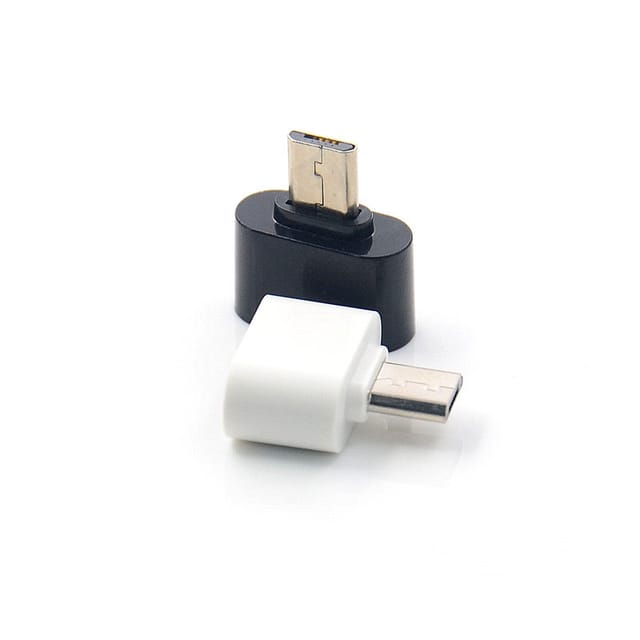 2.0 Micro-auf-usb-a-adapter, 2er-pack, Mix Schwarz Und Weiß, Otg Micro-auf-usb-a-adapter, Kompatibel Mit Tablet, Micro-usb-smartphones Und -geräten