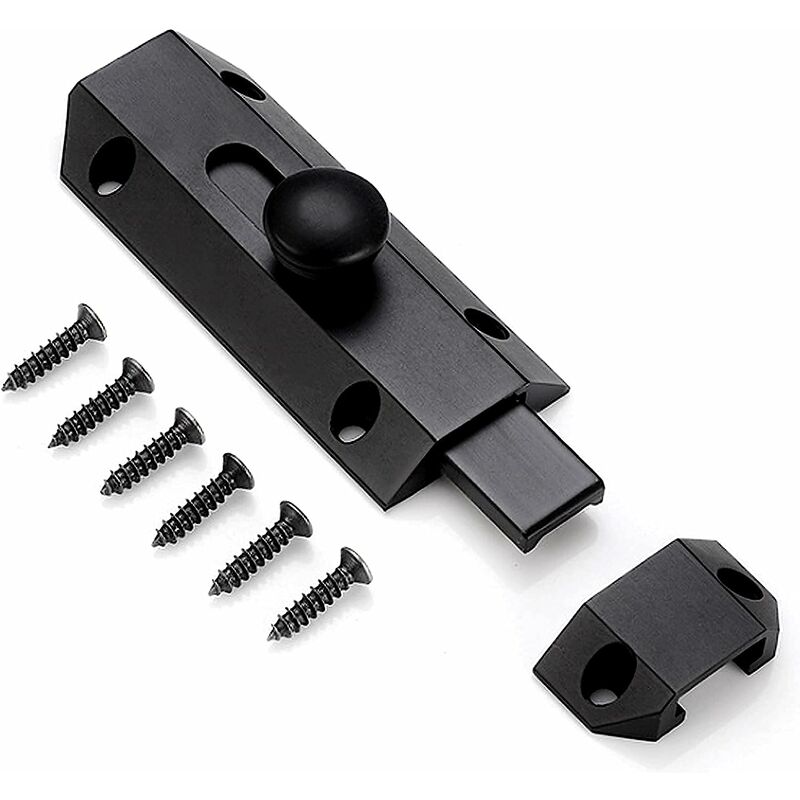 Reines Dickes Messingbolzen-sicherheitsschloss, Robuste Torverriegelung, Schwarz,