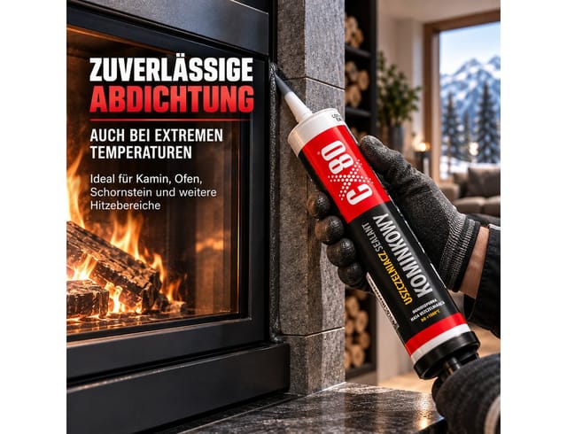 Feuerfestes Kamindichtmittel 300ml - Cx-070