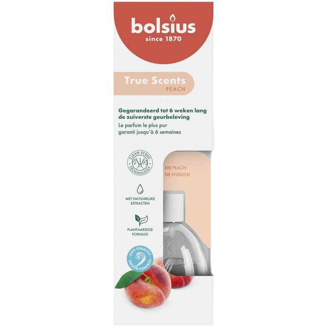 Bolsius Raumduft 60 ml True Scents Pfirsich