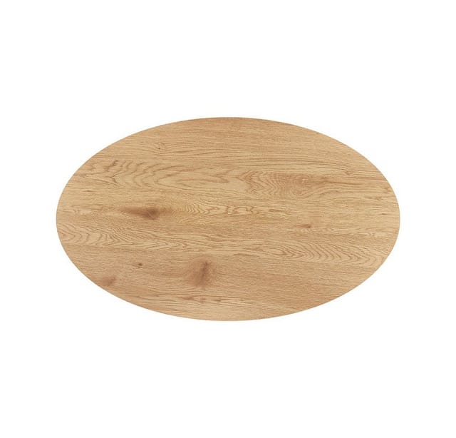 Home Deluxe - Couchtisch Oval novaris - 110 x 66 cm Farbe: Fishbone Oak Sofatisch Wohnzimmertisch