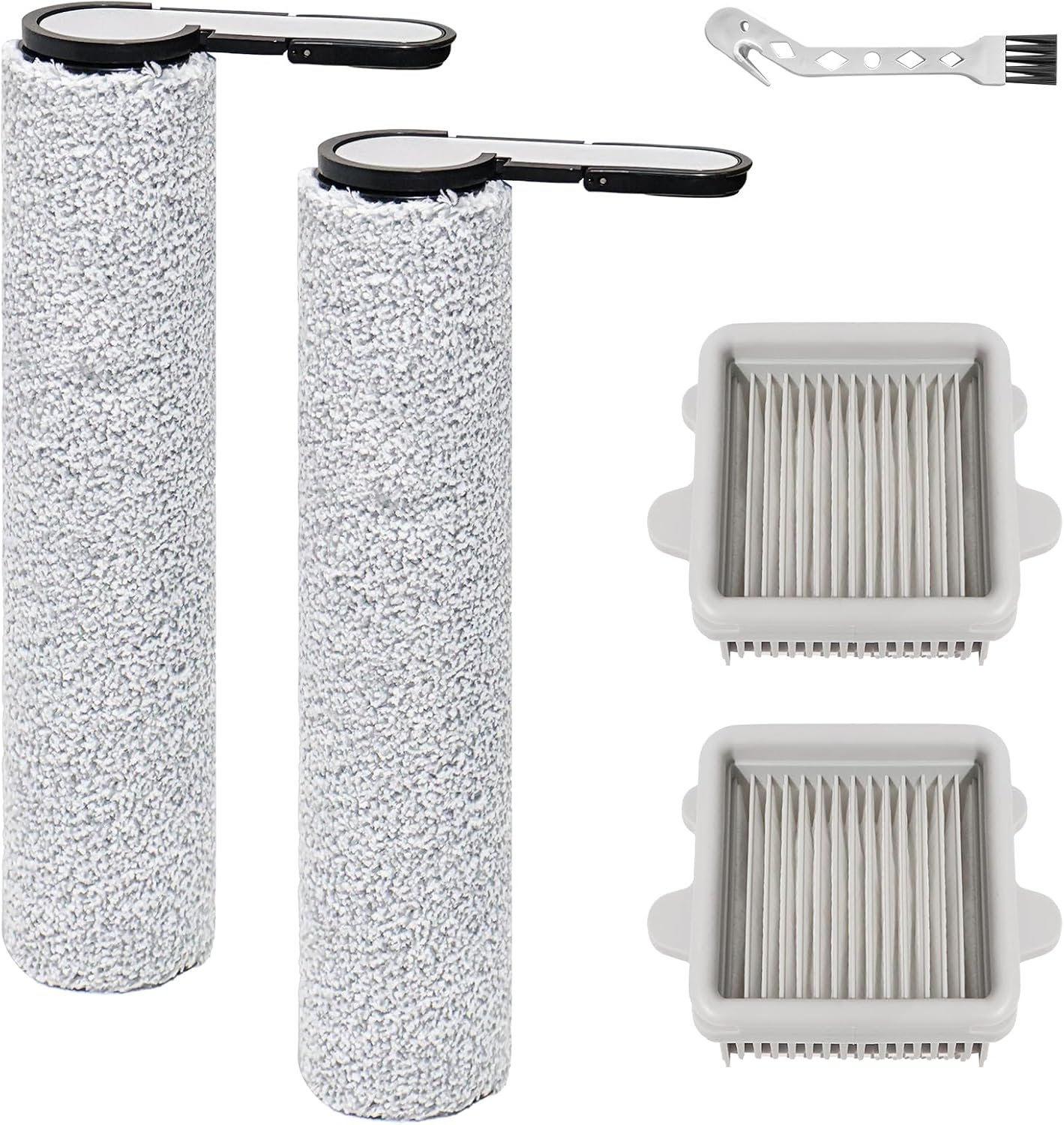Bürstenwalzen-zubehör Für Roborock F25, F25 Ace, F25 Rt, F25 Lt, F25 Alt, F25 Gt, F25 Xt, F25 Ace Combo, F25 Combo-teile, 2 Bürstenwalzen + 2 Hepa-filter