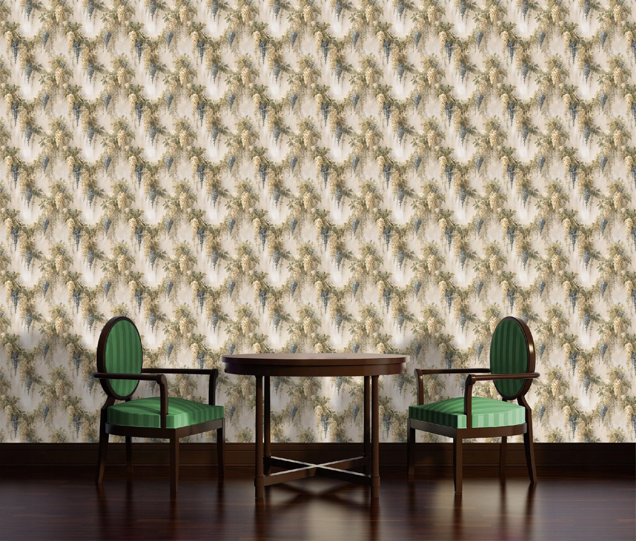 Wallarena Vliestapete Beige Blätter Blumen Vintage, Für Wohnzimmer Und Schlafzimmer, 10 M X 50 Cm – Komplettset Inkl. Kleister & Anleitung