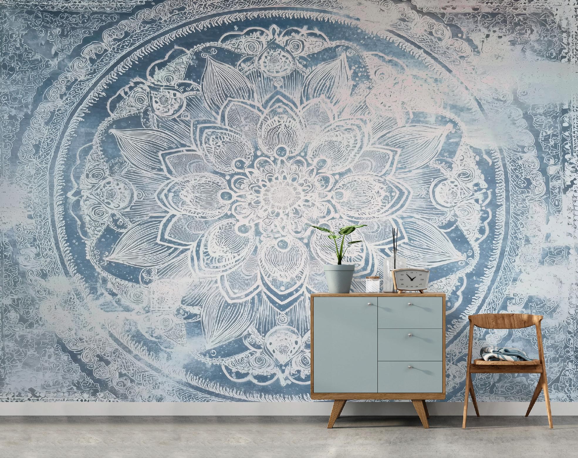 Fototapete Mandala Abstrakt, Für Wohnzimmer Und Schlafzimmer, 400 X 280 Cm – Komplettset Inkl. Kleister & Anleitung
