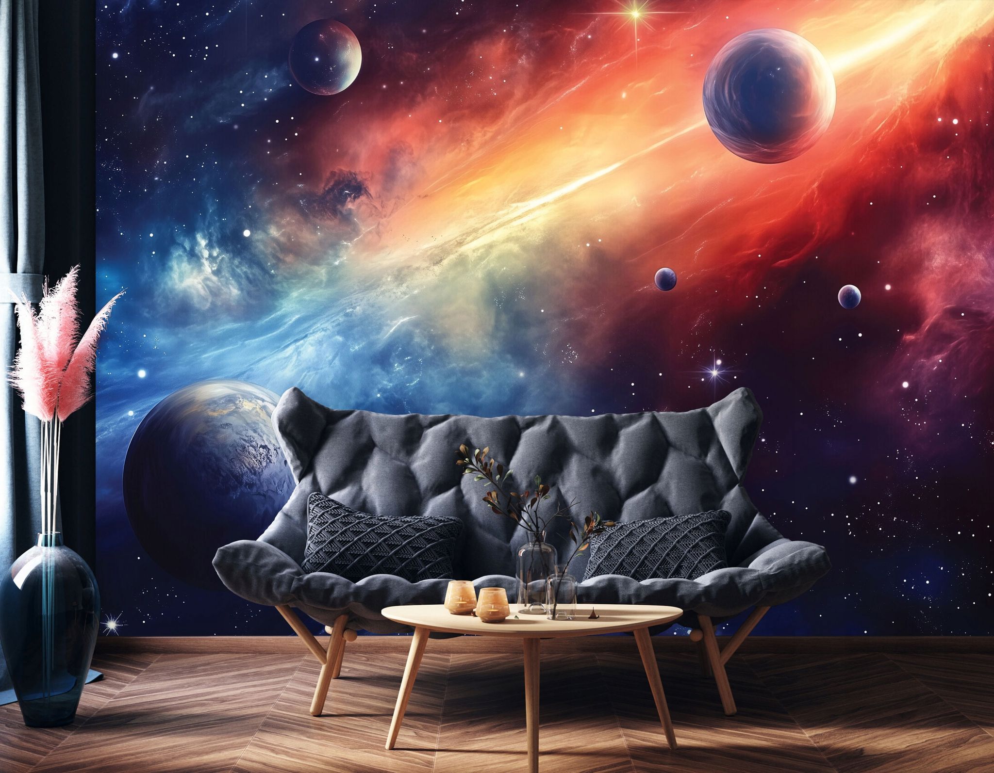 Fototapete Weltraum, Für Kinderzimmer, 250 X 175 Cm – Komplettset Inkl. Kleister & Anleitung