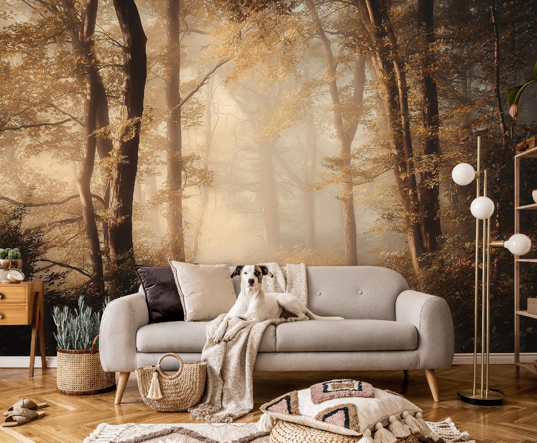 Fototapete Wald Bäume Natur, Für Wohnzimmer Und Schlafzimmer, 400 X 280 Cm – Komplettset Inkl. Kleister & Anleitung