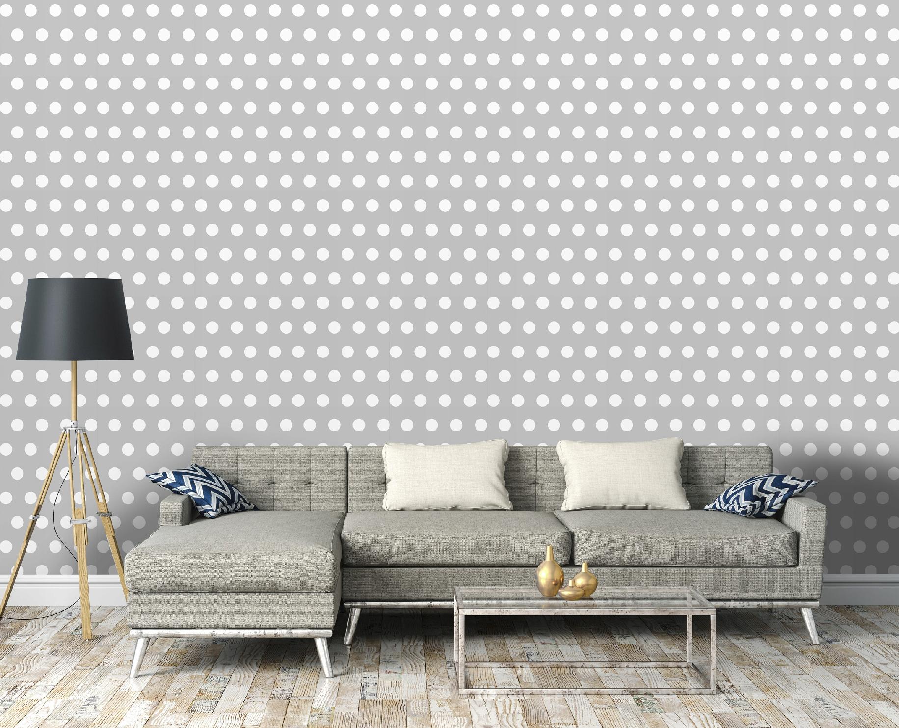 Wallarena Vliestapete Punkte Polka Dots, Für Wohnzimmer Und Schlafzimmer, 10 M X 50 Cm – Inkl. Kleister & Anleitung