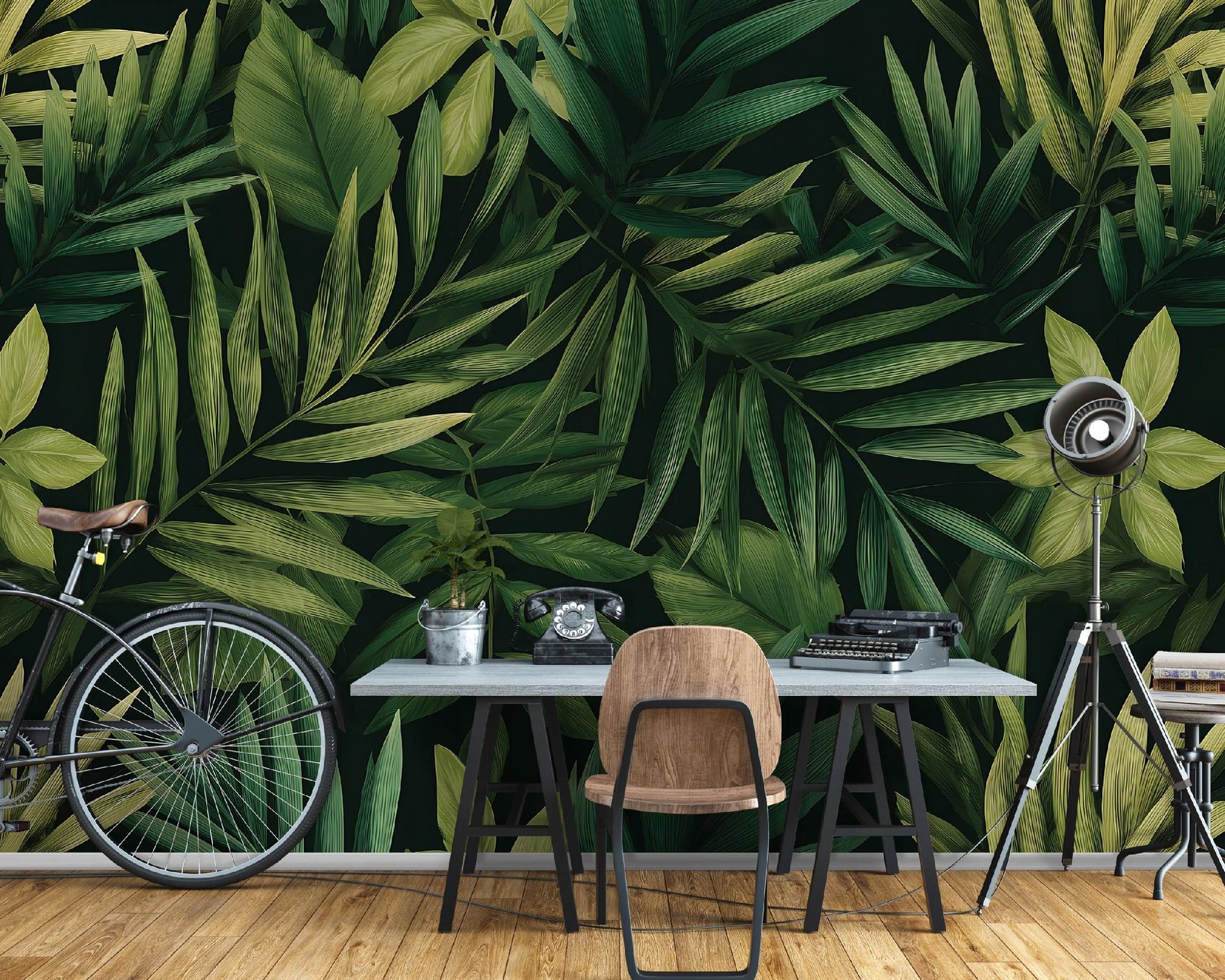 Fototapete Blätter Dschungel Natur, Für Wohnzimmer Und Schlafzimmer, 250 X 175 Cm – Komplettset Inkl. Kleister & Anleitung