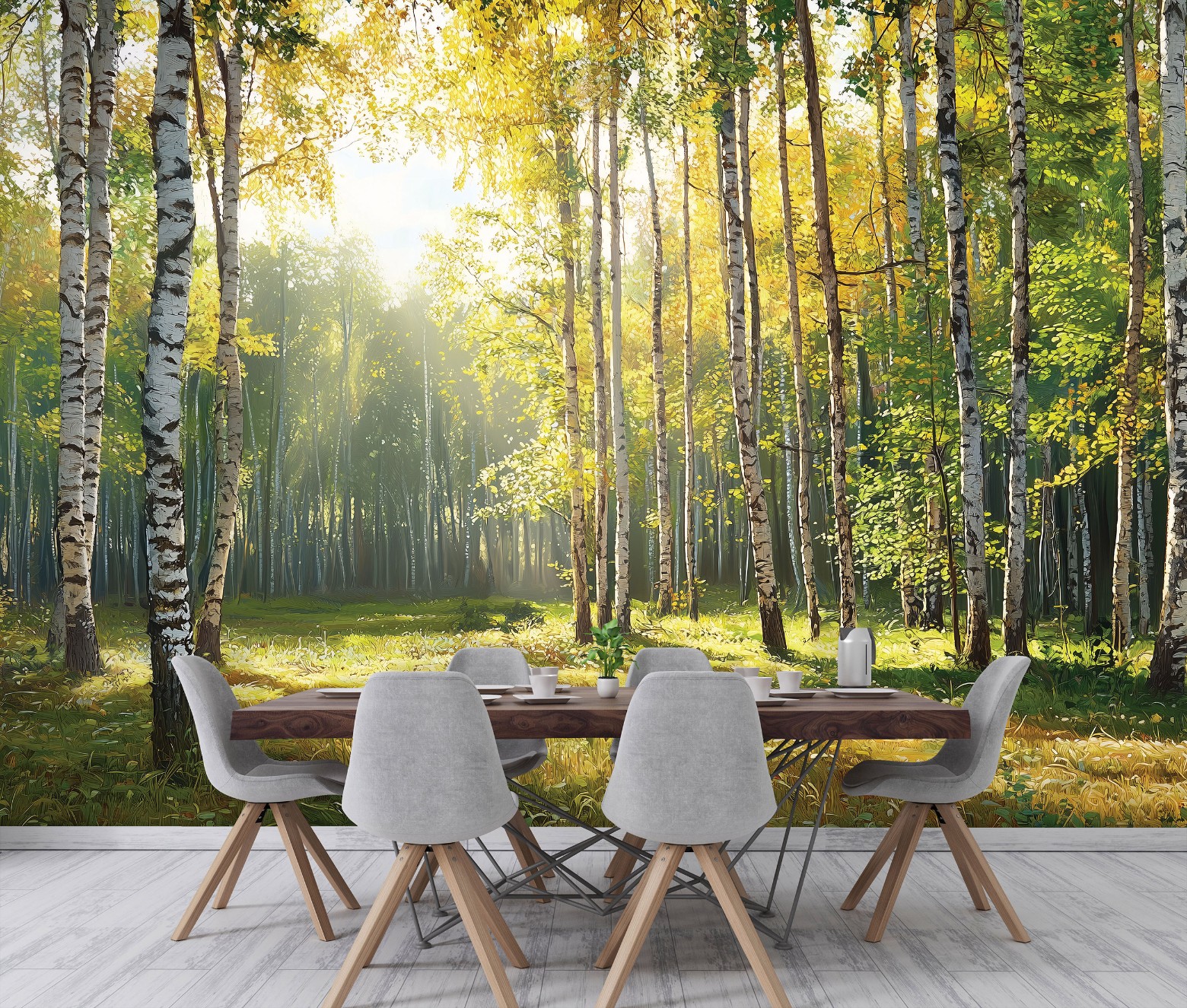 Fototapete Wald Bäume Natur Grün 3d-optik, Für Wohnzimmer Und Schlafzimmer, 150 X 105 Cm – Komplettset Inkl. Kleister & Anleitung
