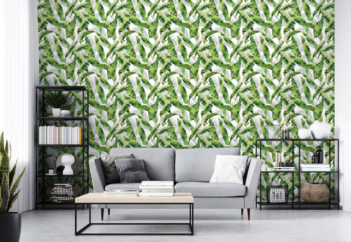 Wallarena Vliestapete Grüne Blätter, Für Wohnzimmer Und Schlafzimmer, 10 M X 50 Cm – Inkl. Kleister & Anleitung