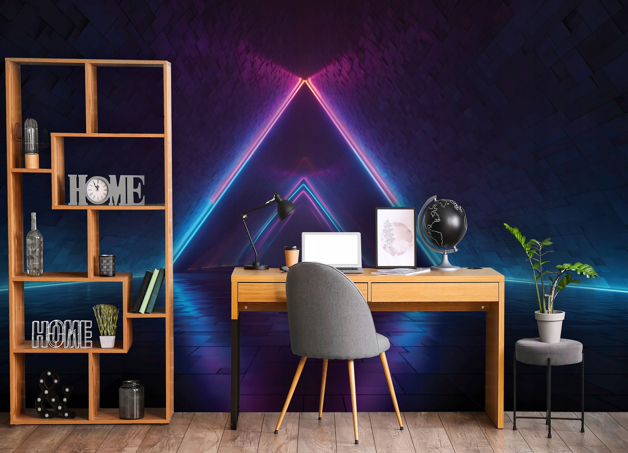 Fototapete Abstrakt Gaming 3d-optik, Für Jugendzimmer, 400 X 280 Cm – Komplettset Inkl. Kleister & Anleitung