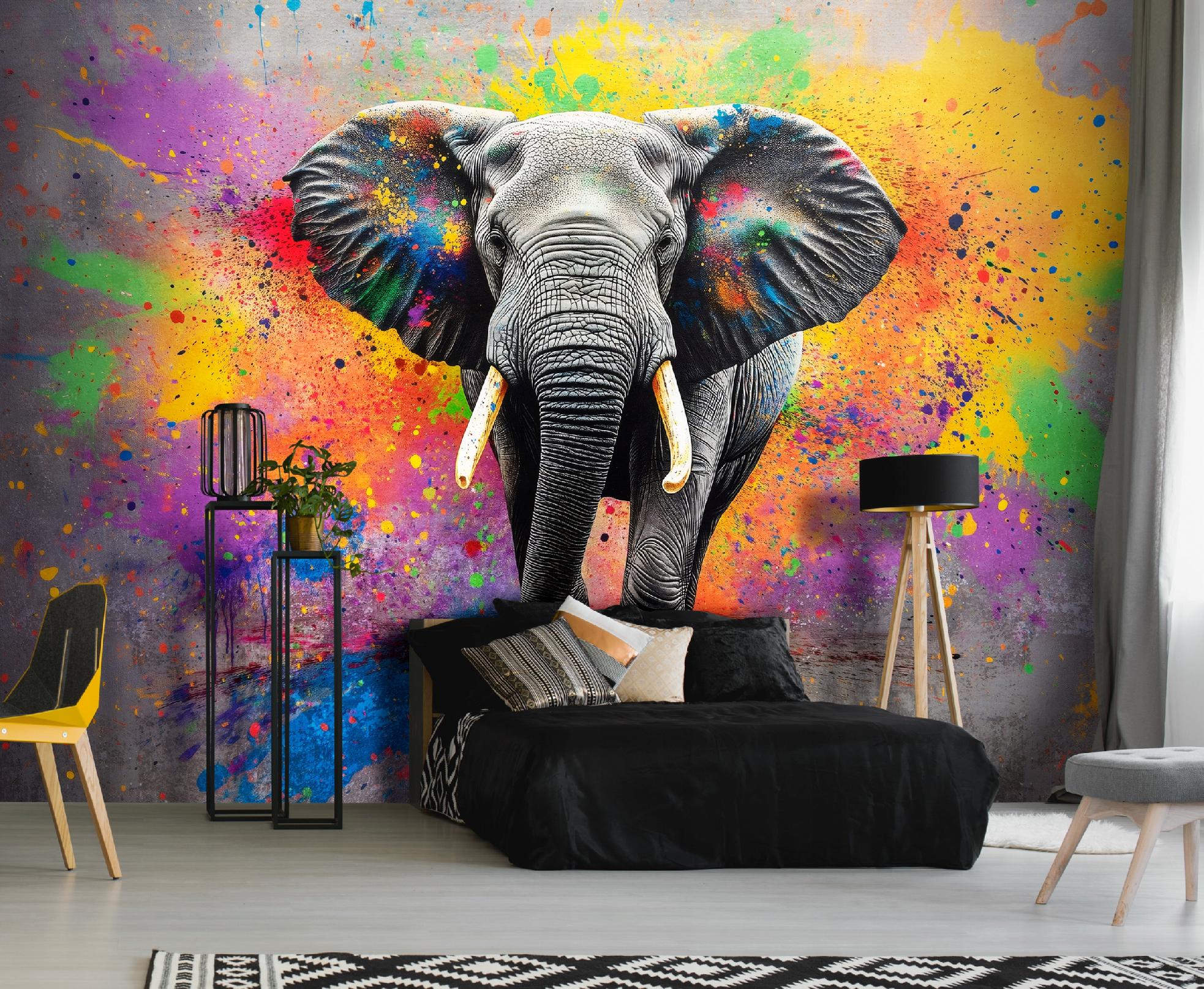 Fototapete Elefant Tiere, Für Kinderzimmer, 300 X 210 Cm – Komplettset Inkl. Kleister & Anleitung