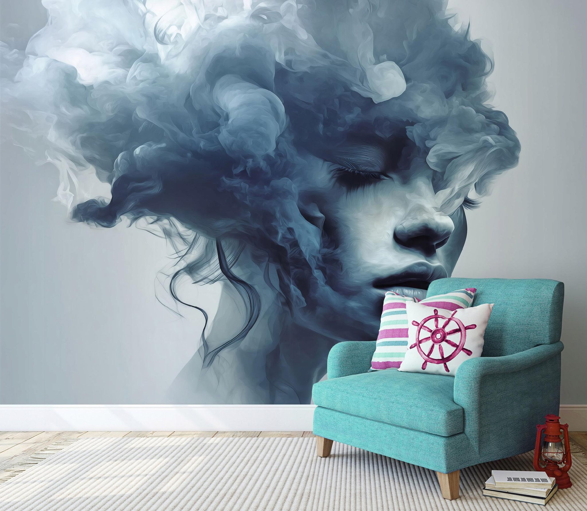 Fototapete Frau Gesicht Kunst, Für Wohnzimmer Und Schlafzimmer, 400 X 280 Cm – Komplettset Inkl. Kleister & Anleitung