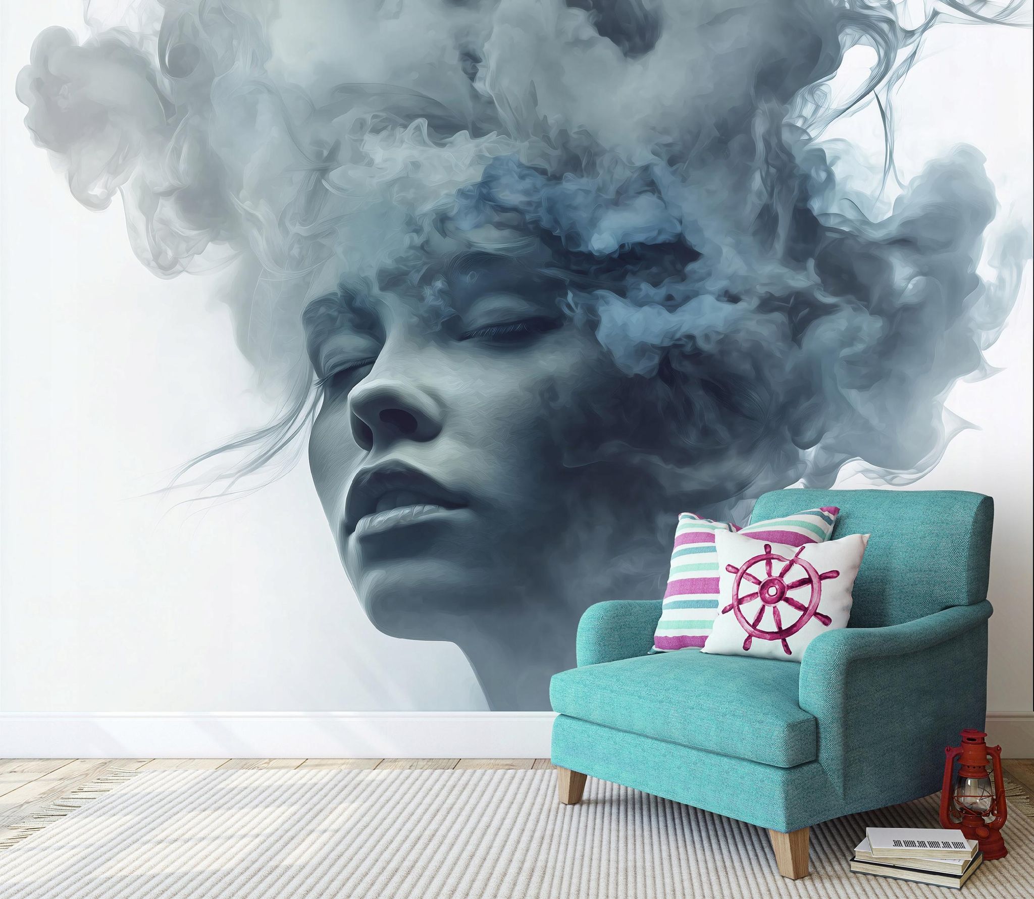 Fototapete Frau Gesicht Abstrakt, Für Wohnzimmer Und Schlafzimmer, 200 X 140 Cm – Komplettset Inkl. Kleister & Anleitung