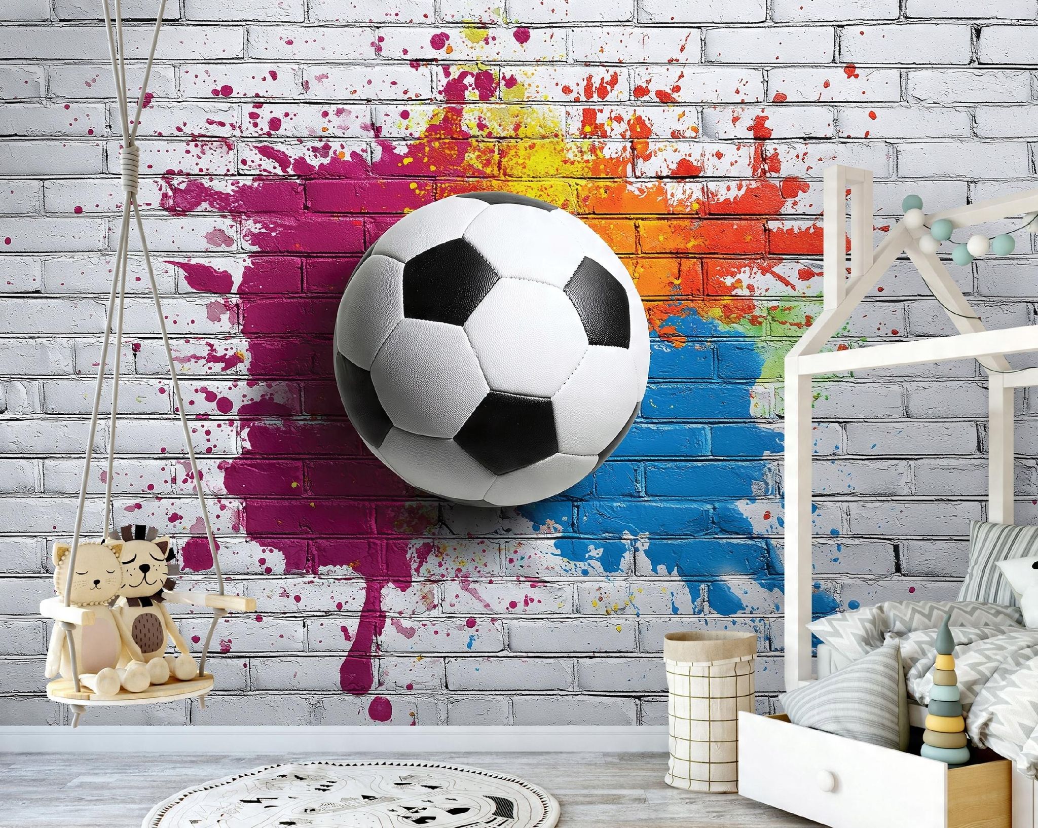 Fototapete Fußball, Für Jugendzimmer, 150 X 105 Cm – Komplettset Inkl. Kleister & Anleitung