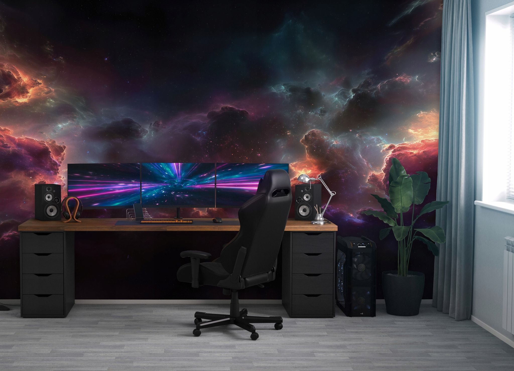 Fototapete Weltraum, Für Kinderzimmer, 350 X 250 Cm – Komplettset Inkl. Kleister & Anleitung