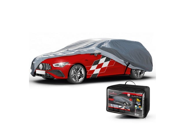Walser - Autoplane All Weather Plus, PKW-Abdeckplane Kombi Größe l grau