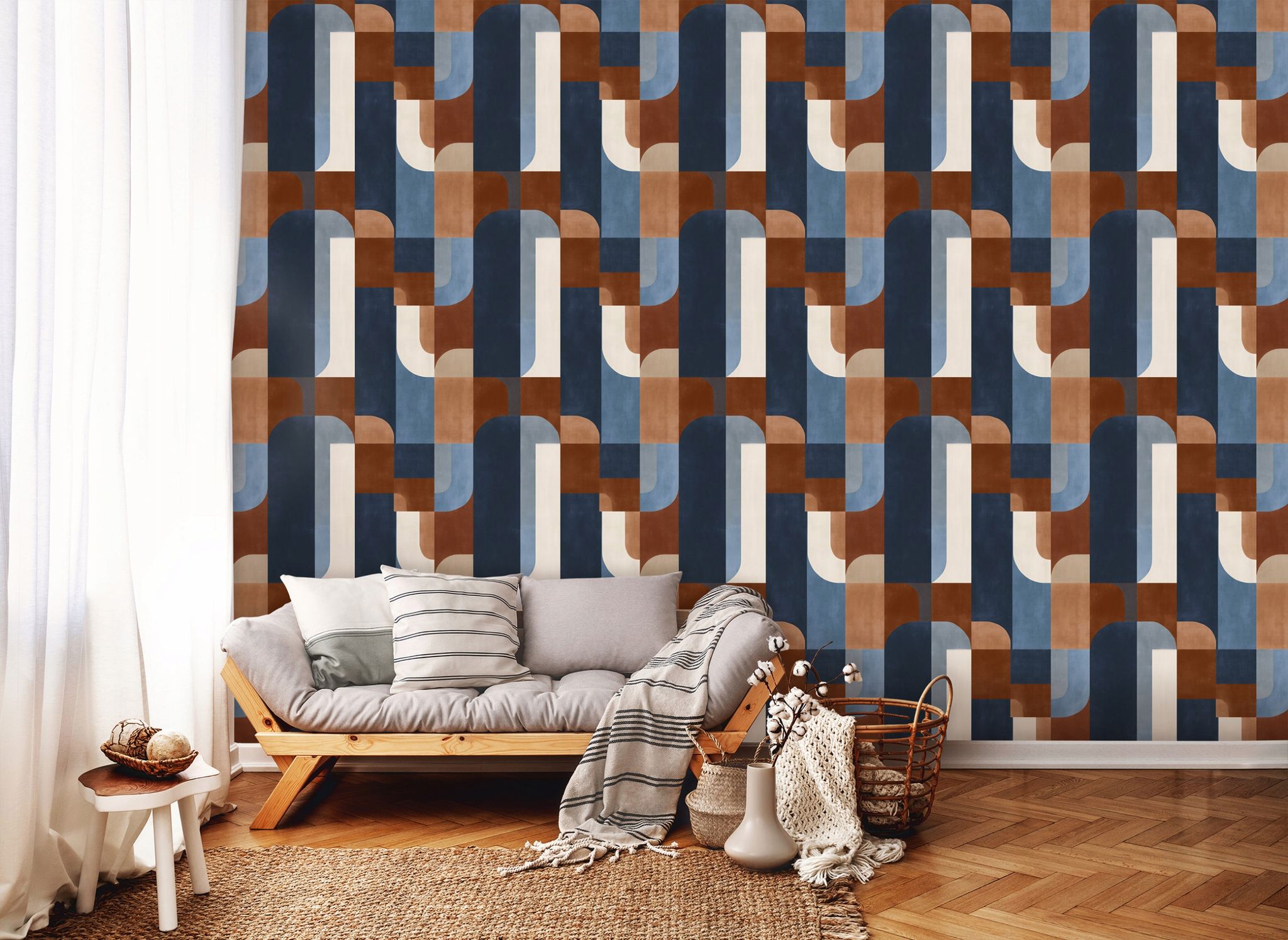 Wallarena Vliestapete Art Déco Abstrakt Geometrisch Für Wohnzimmer Und Schlafzimmer, 10 M X 50 Cm – Inkl. Kleister & Anleitung