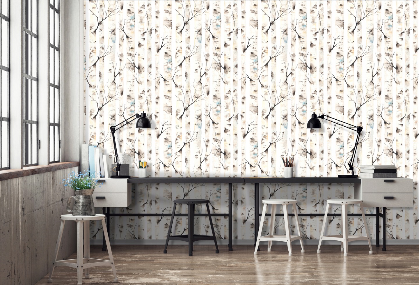 Wallarena Vliestapete Birkenwald Bäume, Für Schlafzimmer Und Wohnzimmer, 10 M X 50 Cm – Inkl. Kleister & Anleitung