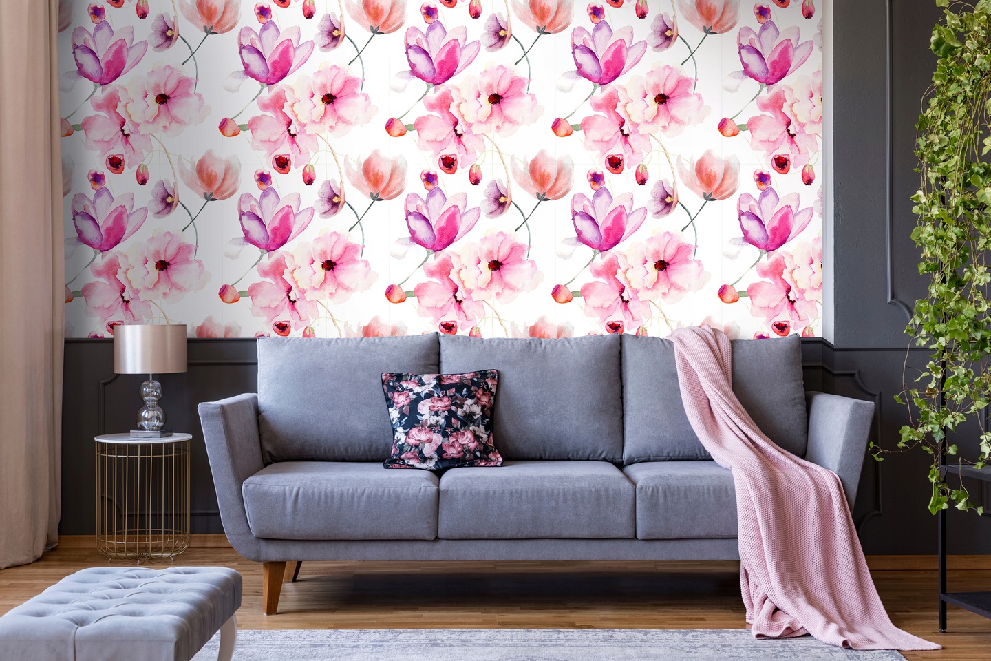 Wallarena Vliestapete Blumenmuster, Für Wohnzimmer Und Schlafzimmer, 10 M X 50 Cm – Inkl. Kleister & Anleitung