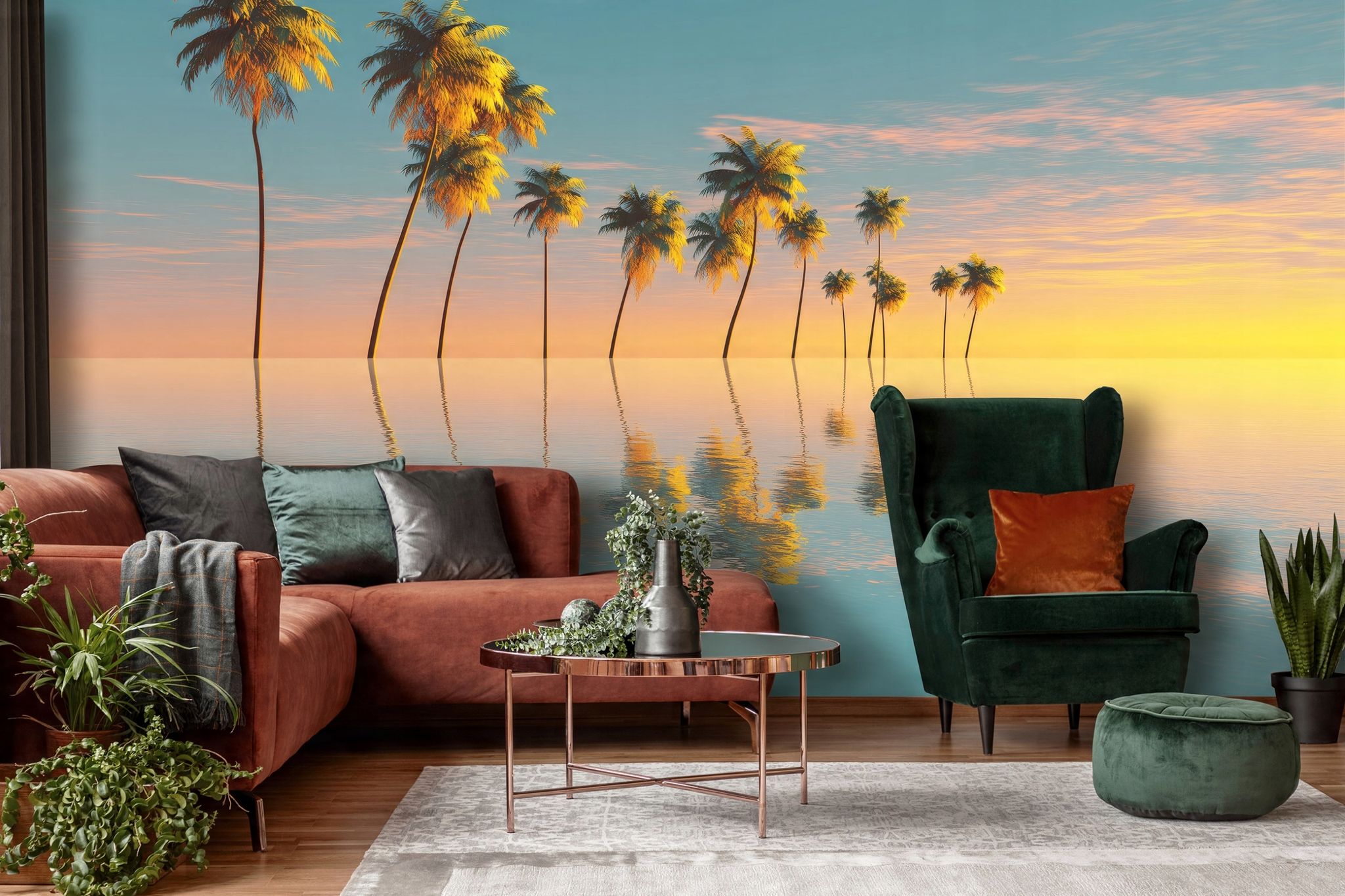 Fototapete Palmen Strand Landschaft Natur, Für Wohnzimmer Und Schlafzimmer, 250 X 175 Cm – Komplettset Inkl. Kleister & Anleitung