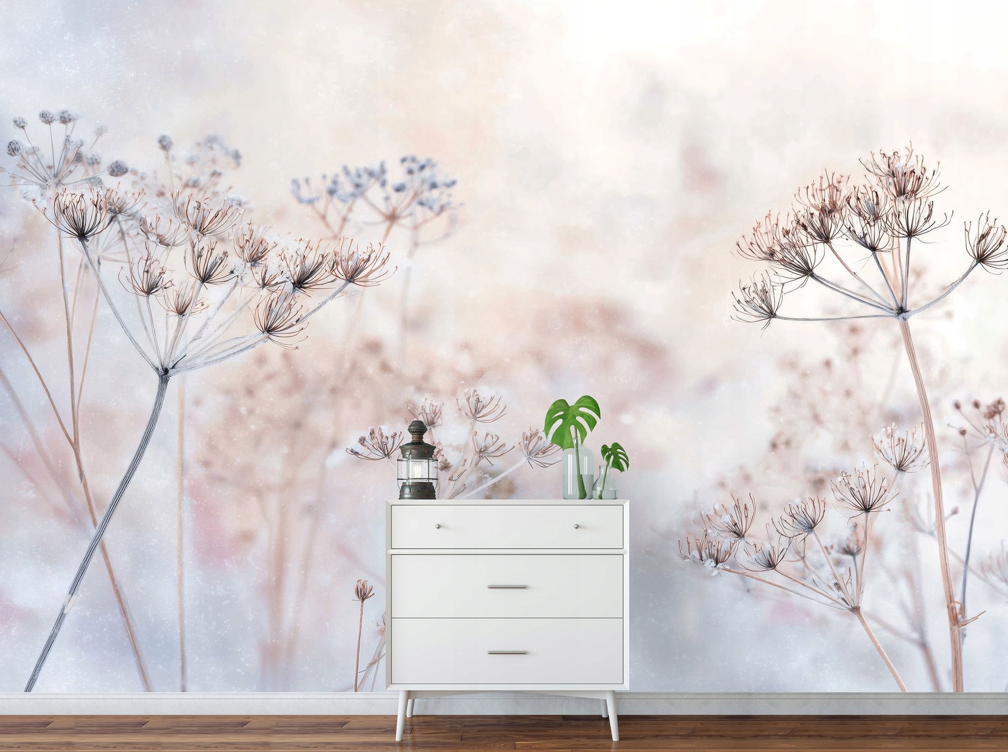 Fototapete Blumen Boho Natur, Für Wohnzimmer Und Schlafzimmer, 250 X 175 Cm – Komplettset Inkl. Kleister & Anleitung