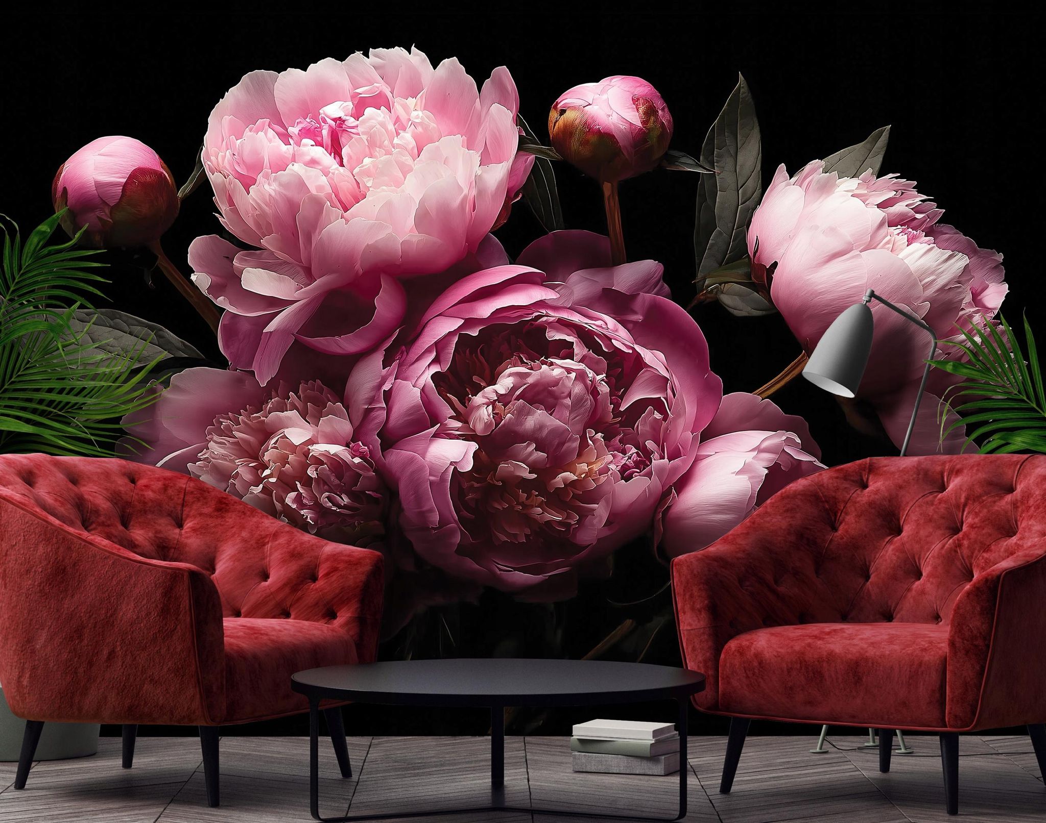 Fototapete Blumen Pfingstrosen Rosa, Für Wohnzimmer Und Schlafzimmer, 200 X 140 Cm – Komplettset Inkl. Kleister & Anleitung
