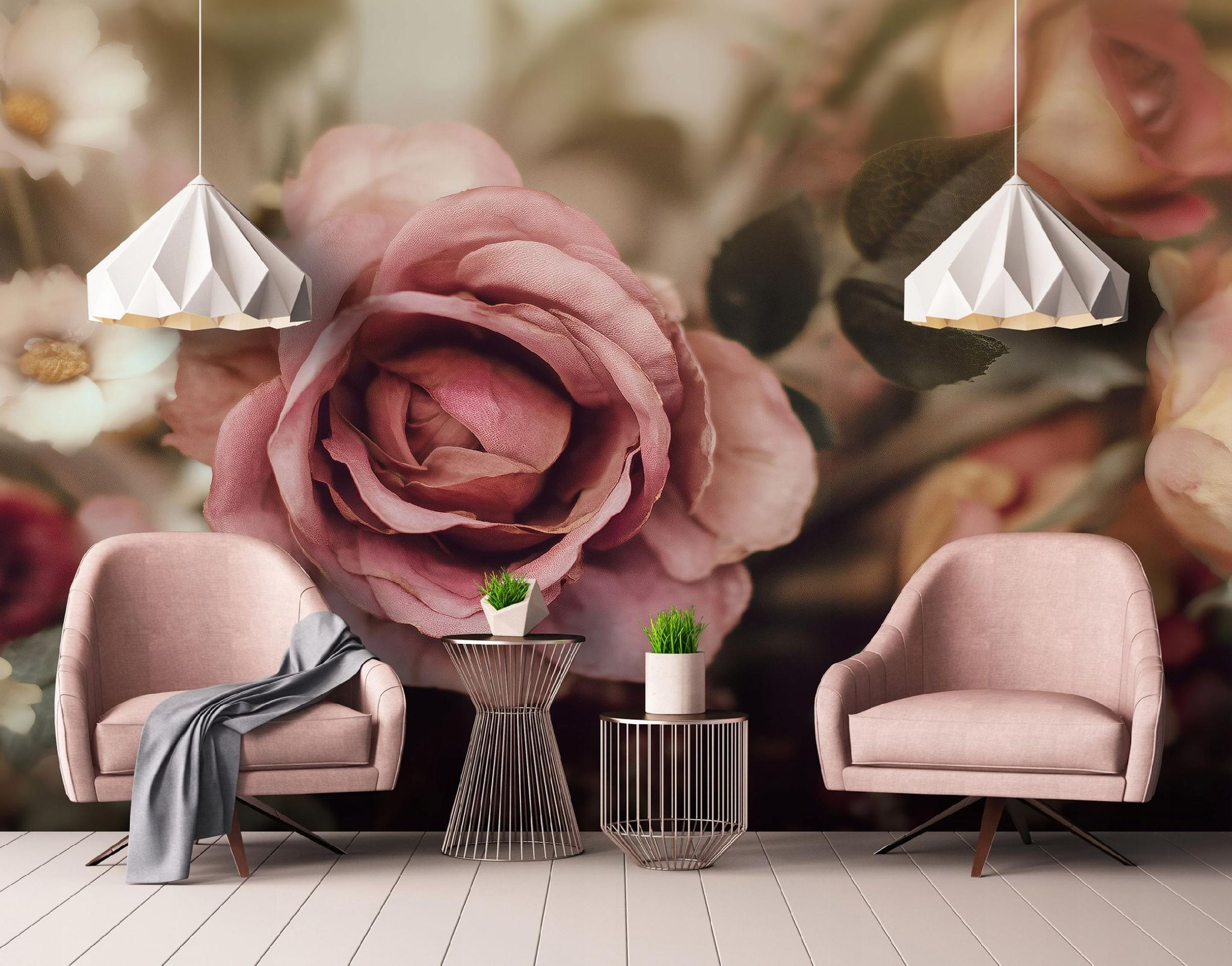 Fototapete Blumen Rosen Natur, Für Wohnzimmer Und Schlafzimmer, 300 X 210 Cm – Komplettset Inkl. Kleister & Anleitung