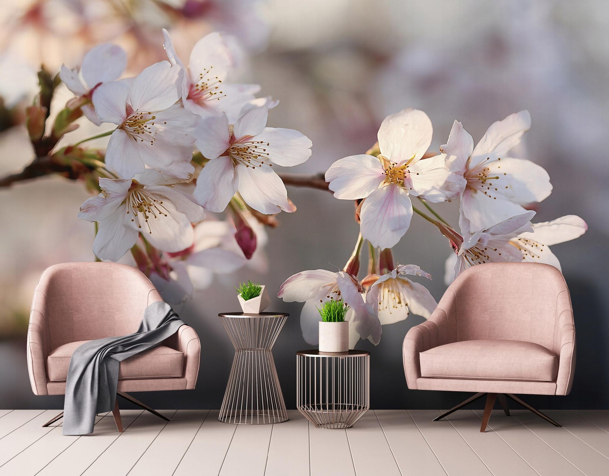 Fototapete Kirschblüten Natur, Für Wohnzimmer Und Schlafzimmer, 200 X 140 Cm – Komplettset Inkl. Kleister & Anleitung