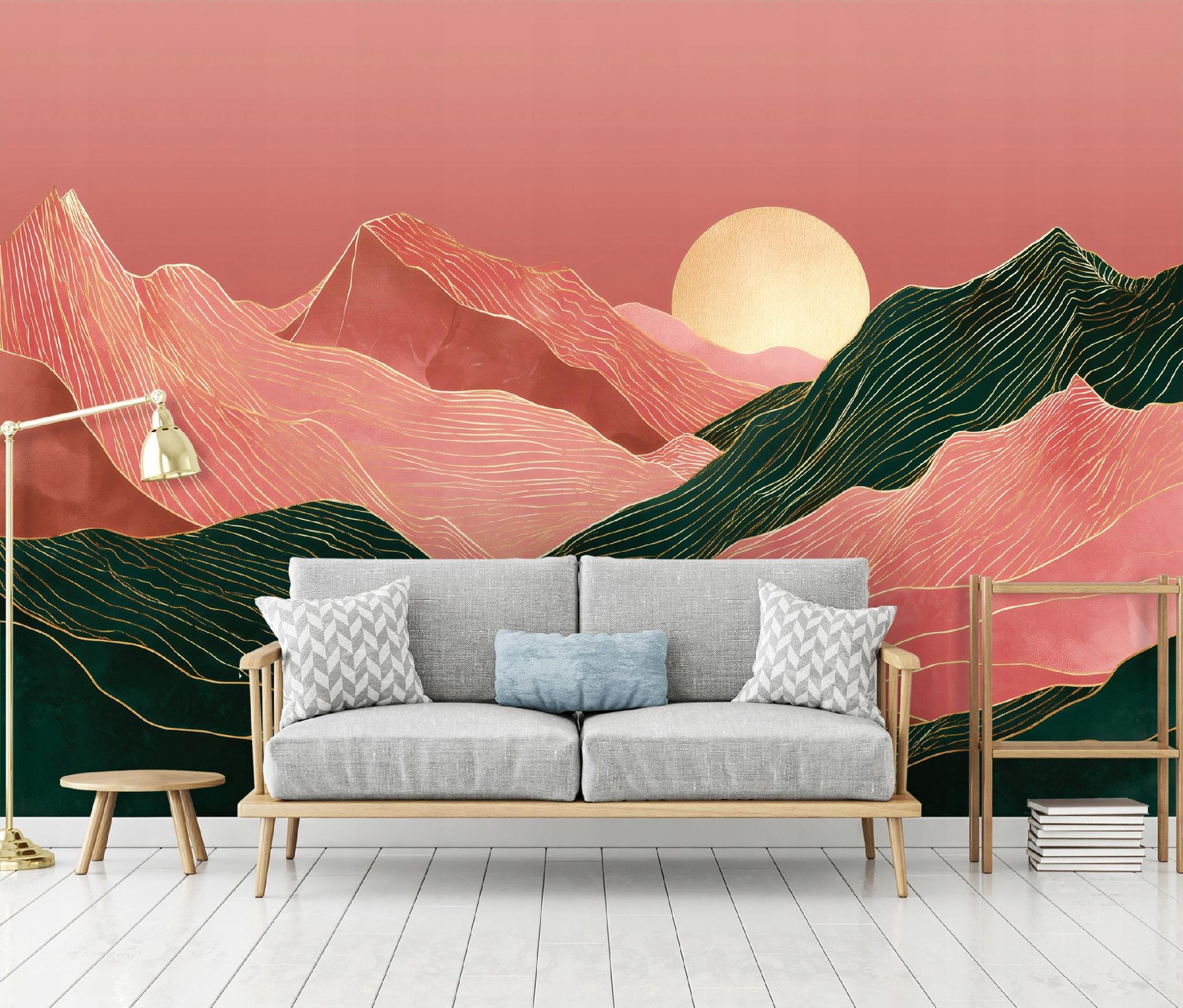Fototapete Landschaft Kunst Deco Abstrakt, Für Wohnzimmer Und Schlafzimmer, 150 X 105 Cm – Komplettset Inkl. Kleister & Anleitung