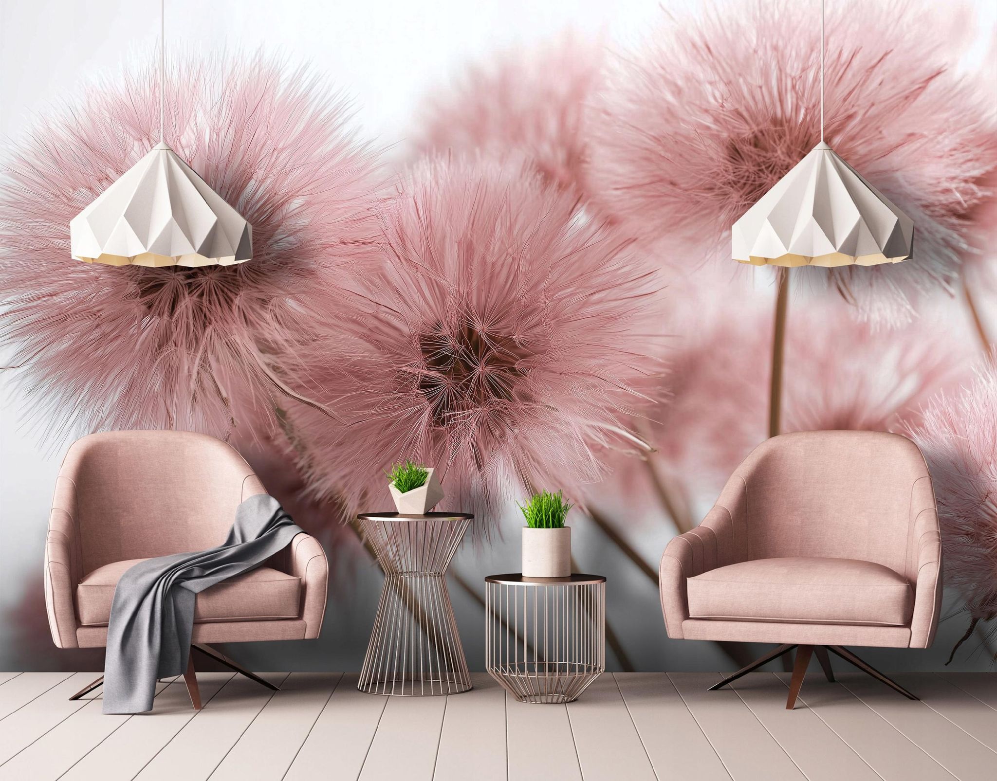 Fototapete Löwenzahn Rosa Natur 3d-optik, Für Wohnzimmer Und Schlafzimmer, 150 X 105 Cm – Komplettset Inkl. Kleister & Anleitung