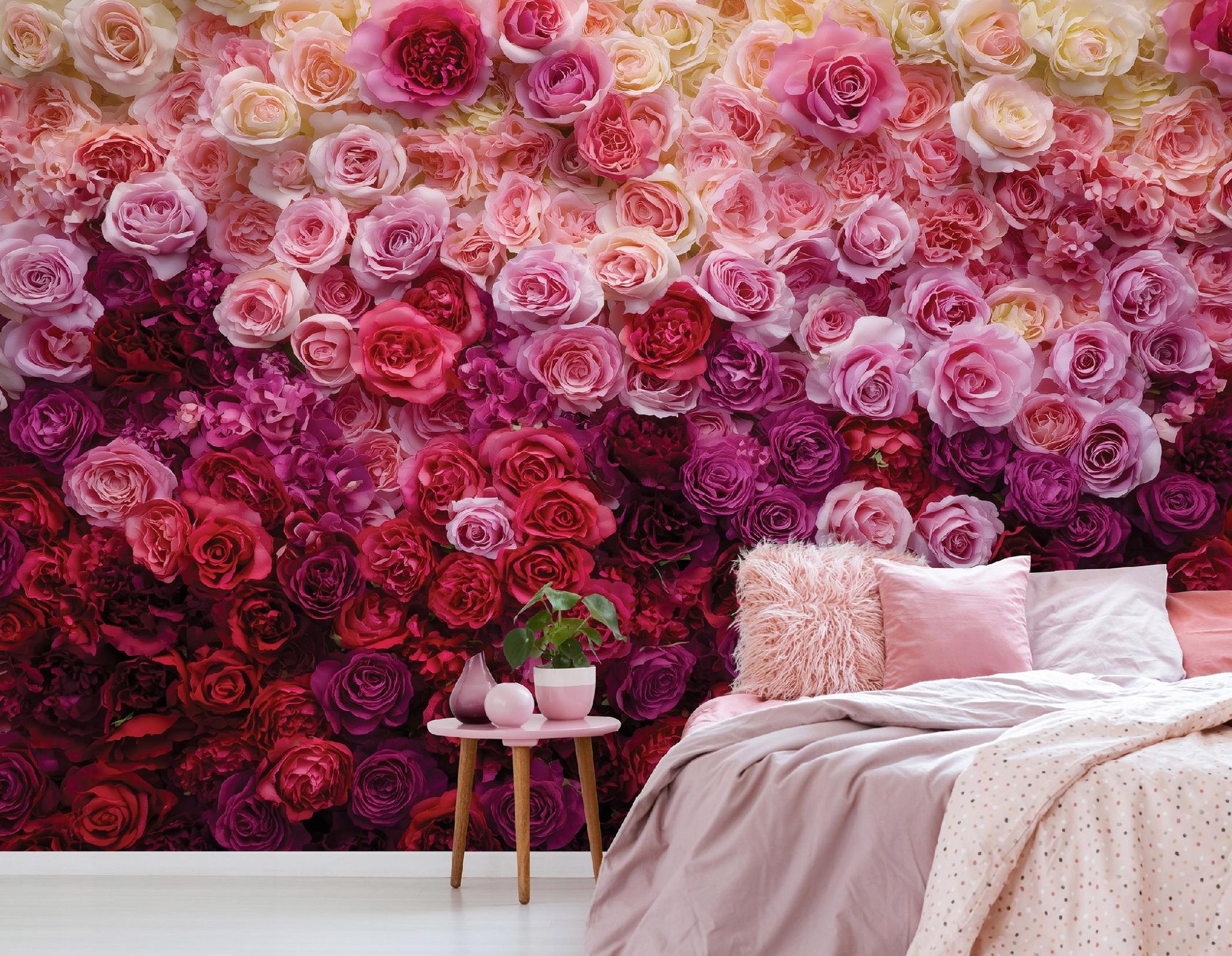 Fototapete Rosen Blumen Natur, Für Wohnzimmer Und Schlafzimmer, 200 X 140 Cm – Komplettset Inkl. Kleister & Anleitung