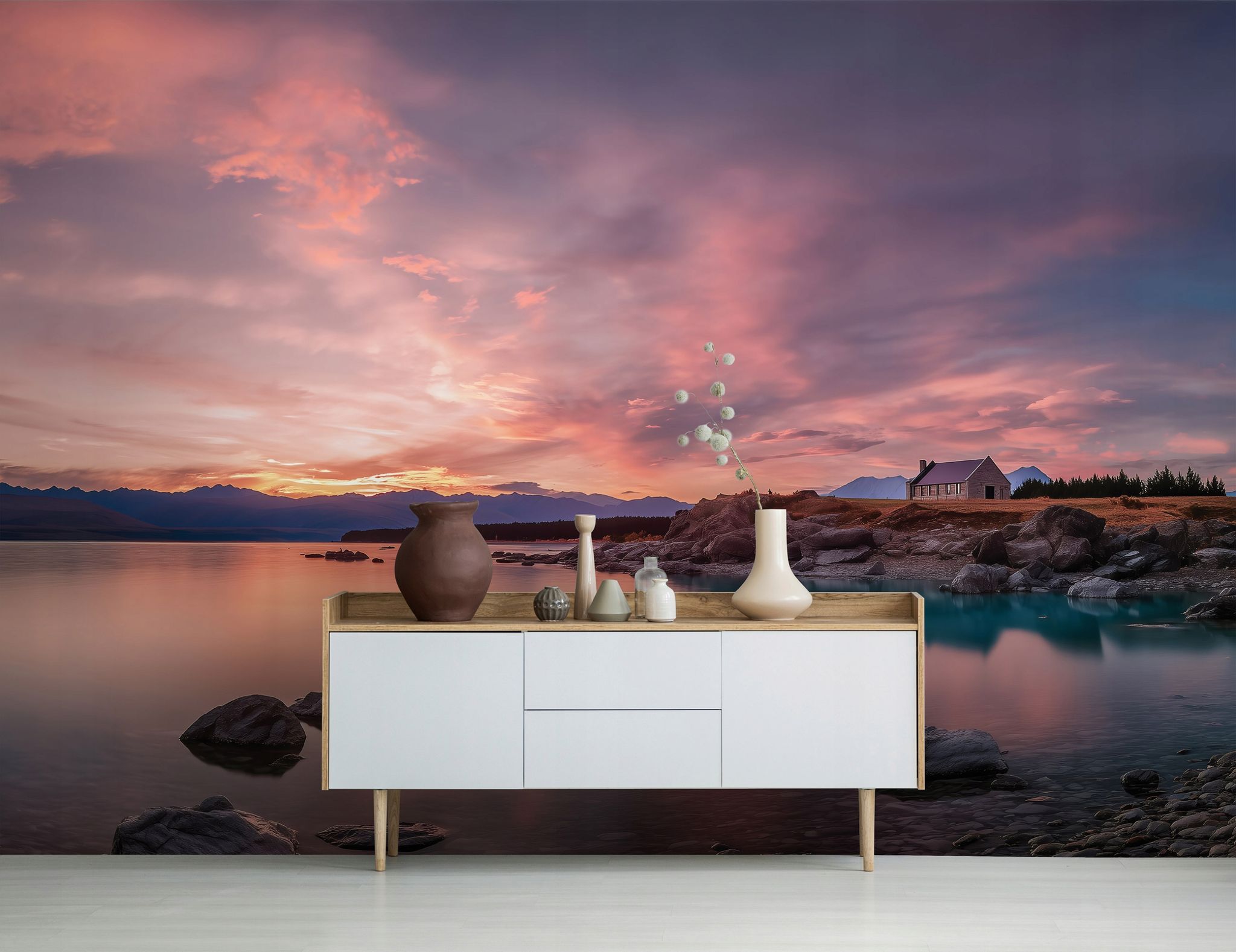Fototapete See Landschaft 3d-optik, Für Wohnzimmer Und Schlafzimmer, 250 X 175 Cm – Komplettset Inkl. Kleister & Anleitung