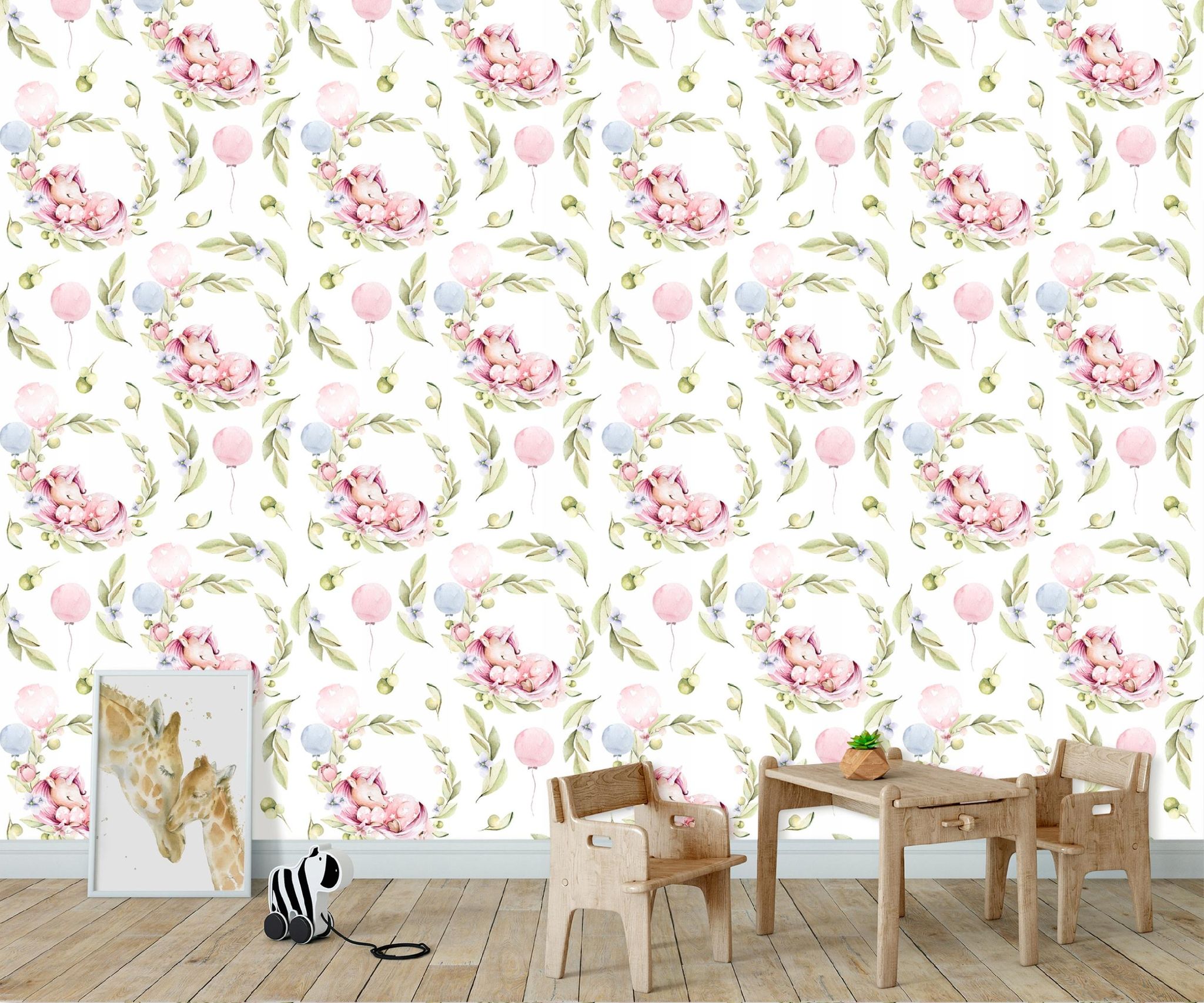 Wallarena Vliestapete Einhörner, Für Mädchenzimmer, 10 M X 50 Cm – Inkl. Kleister & Anleitung