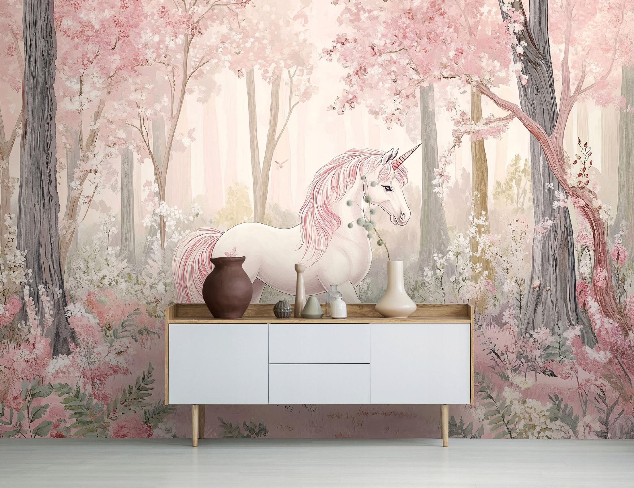 Fototapete Einhorn Wald, Für Kinderzimmer, 150 X 105 Cm – Komplettset Inkl. Kleister & Anleitung