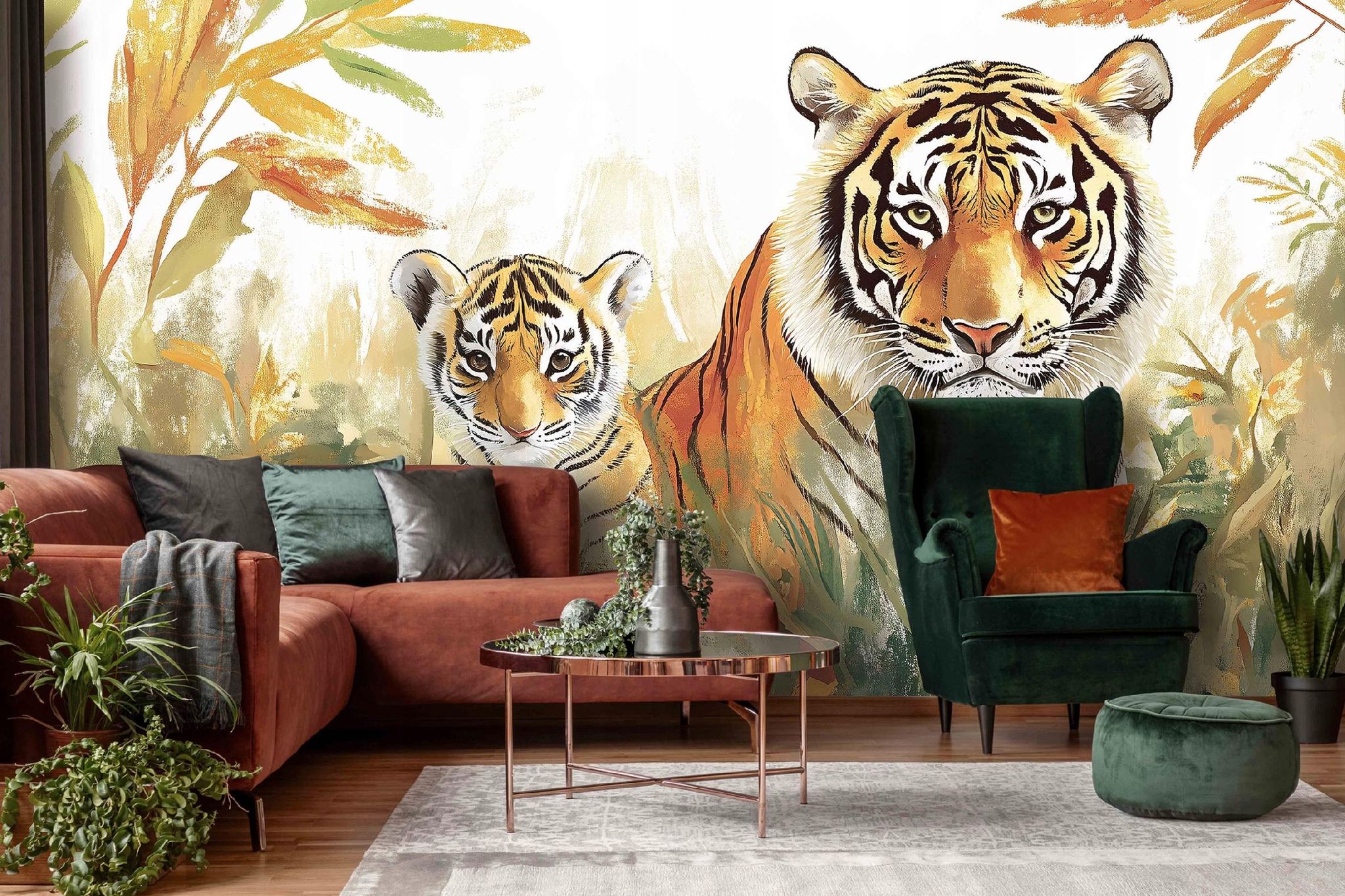 Fototapete Tiger Tiere, Für Kinderzimmer, 300 X 210 Cm – Komplettset Inkl. Kleister & Anleitung
