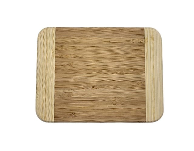 Buri - Bambus Schneidebrett 20x15x1,9cm Frühstücksbrettchen Holzbrett Küchenbrett Brotzeitbrett Stullenbrett Aufschnittbrett Servierbrett