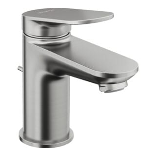 Duravit - Wave - Waschtischarmatur mit Ablaufgarnitur, Edelstahl gebürstet WA1010001070
