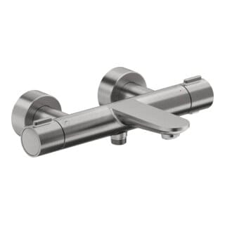 Wave - Thermostat-Badewannenarmatur, Edelstahl gebürstet WA5220000070 - Duravit