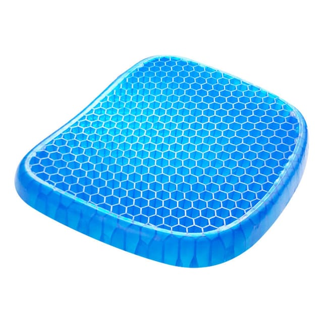 38 x32x3 cm Gel-Sitzkissen, atmungsaktives Gel-Kissen, Anti-Dekubitus-Kissen mit rutschfestem Bezug zur Linderung von Rückenschmerzen, Kissen für
