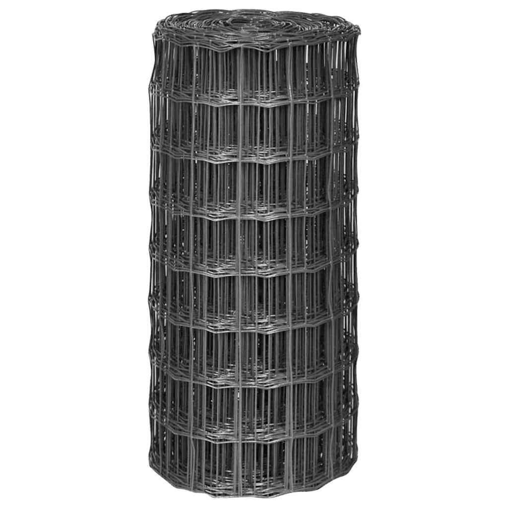 Maison Exclusive - Drahtzäune Pvc-beschichtetes Eisen Grau