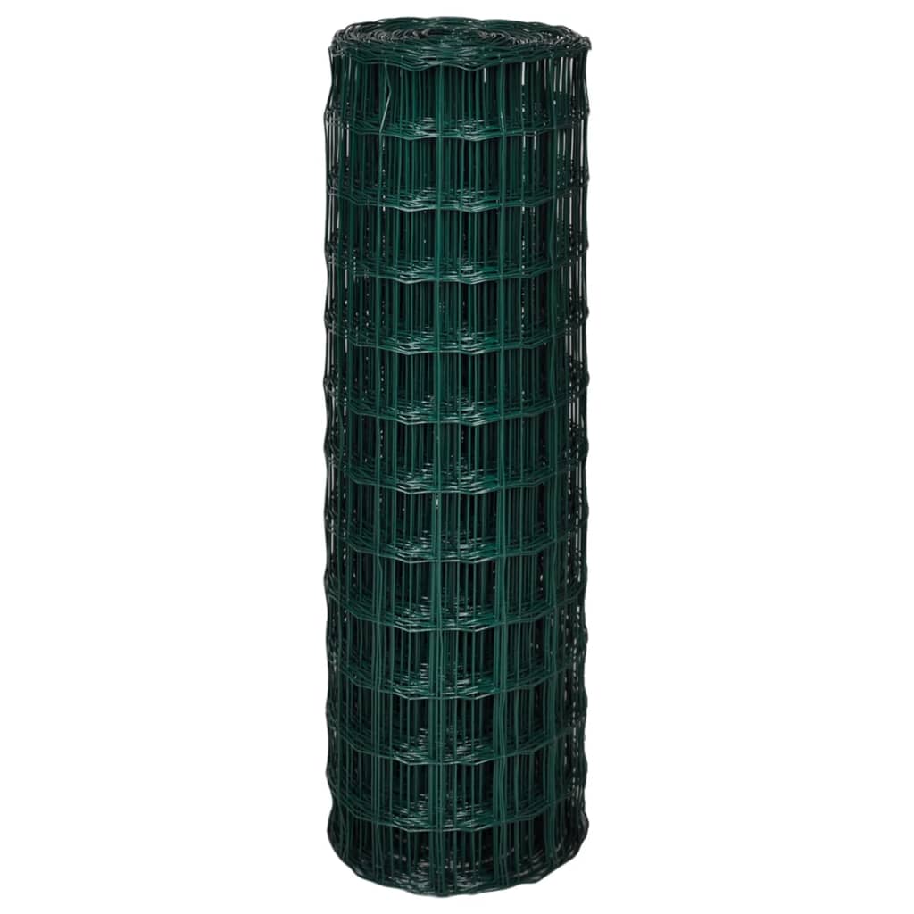 Maison Exclusive - Drahtzäune Pvc-beschichtetes Eisen Grün